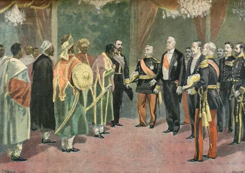 Felix Faure i ambasadorowie Menelika 2 z Abisynii