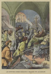 Rebelia bokserów: chińscy chrześcijanie zmasakrowani przez bokserów w Mukden w Mandżurii