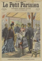 Rebelia bokserów: Cesarzowa Japonii odwiedza rannych Francuzów