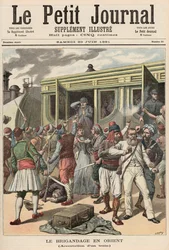 Bandyci na Wschodzie: Aresztowania w pociągu, z „Le Petit Journal”, 20 czerwca 1891
