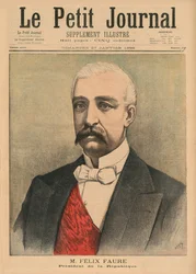 Felix Faure, Prezydent Republiki Francuskiej, ilustracja na okładce z „Le Petit Journal”, dodatek illustre, 27 stycznia 1895