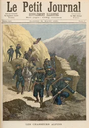 Piechota górska, z „Le Petit Journal”, 21 marca 1891 r.