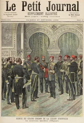 Powrót Wielkiego Kordonu Legii Honorowej do Nowego Khedive w Egipcie, z „Le Petit Journal”, 27 lutego 1892