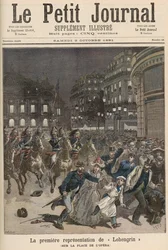 Zamieszki w Paryżu przeciwko wystawieniu „Lohengrina” w Palais Garnier, z „Le Petit Journal”, 3 października 1891