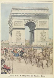 Car Mikołaj II (1894-1917) w Paryżu, z „Le Petit Journal”, 11.10.1896