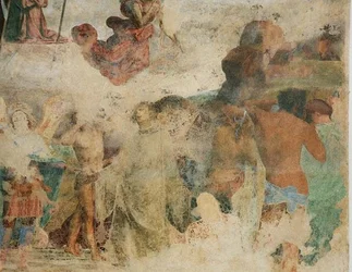 Sąd Ostateczny, szczegół przedstawiający potępionych