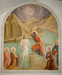 Cella 24: Chrystus ochrzczony (fresk)