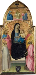 Madonna z Dzieciątkiem i świętymi, ok. 1411-13 (tempera na panelu)