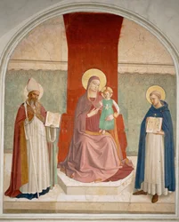 Madonna z Dzieciątkiem i dwoma świętymi ... (malowidło ścienne)