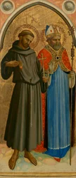 Święty Franciszek i święty biskup, koniec lat 20. XIV wieku (tempera i złoto płatkowe na panelu)