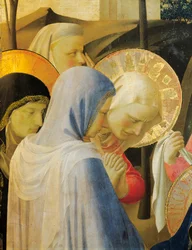 Osadzanie z Krzyża lub Ołtarza Trójcy Świętej, około 1432, autorstwa Giovanniego da Fiesole zwanego Fra Angelico (1400-około 1455), tempera na drewnie