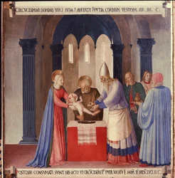 Życie Chrystusa: obrzezanie, Armadio degli Argenti. (Tempera na drewnie