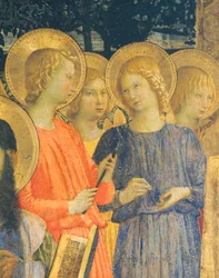 Ołtarz św. Marka, autorstwa Giovanniego da Fiesole znanego jako Fra Angelico (1400-ca 1455), tempera na drewnie, 220x227 cm, Detal, ok. 1440