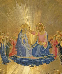 Koronacja Matki Boskiej, ok. 1440 (centralny detal z 49984)