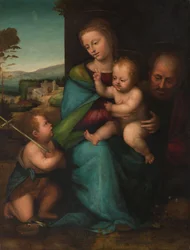Święta Rodzina ze świętym Janem Chrzcicielem, ok. 1505-1515 (olej na płycie)