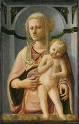 Madonna z Dzieciątkiem, detal, ok. 1435 (tempera na desce)