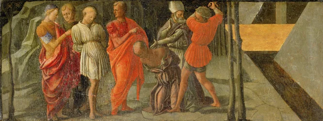 Święty Mikołaj powstrzymuje niesprawiedliwą egzekucję (w kaplicy Martelli) (panel)