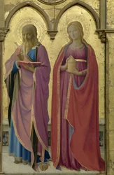 Święci Mateusz i Maria Magdalena. Poliptyk Cortona, ok. 1437.