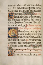 Inicjał C: Zmartwychwstały Chrystus