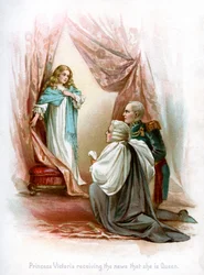 Księżniczka Wiktoria otrzymuje wiadomość, że jest królową, 1897.