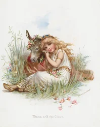 Titania i Klaun (chromolitho)