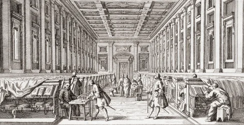 Biblioteka Laurentyńska, koniec XVIII wieku.