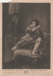 Pan Kemble w roli króla Ryszarda III - „Ryszard III”, akt V, scena V