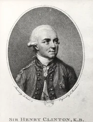 Sir Henry Clinton (1730-95) (grawerowanie) (zdjęcie czarno-białe)
