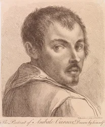 Portret Anibale Caracciego narysowany przez niego samego