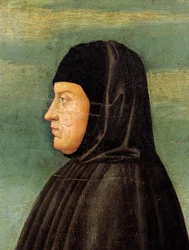 Portret Petrarki (Francesco Petrarca) (1304-74) (olej na desce)