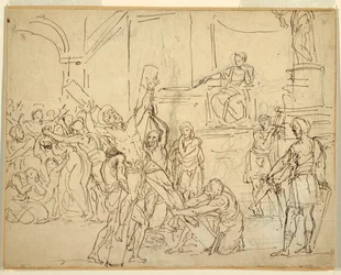 Rysunek, Męczeństwo świętego Andrzeja, 1825-50