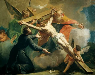 Ukrzyżowanie z Bogiem Ojcem i świętym Ignacym Loyolą (1709-1769)