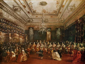 Koncert galowy na cześć księżnej Marii Fedorowny w Wenecji, Włochy (olej na płótnie)