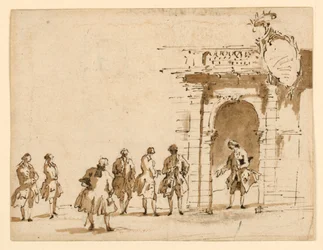 Szkic na przyjęcie w Palazzo Surian