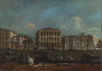 Wenecja. Grand Canal z Palazzo Pesaro, 1755-1760