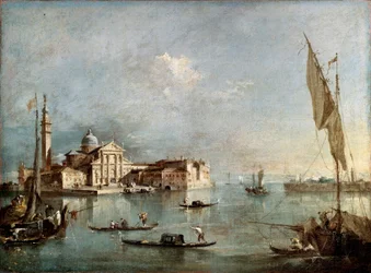 Widok na wyspę San Giorgio Maggiore w latach 1765-1775.