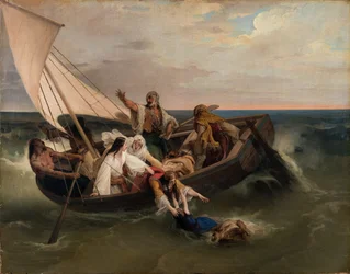 Łódź z greckimi uciekinierami, 1834.