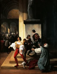 Spisek Lampugnani, Francesco Hayez (1791-1882), olej na płótnie