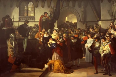Mary Queen of Scots prowadzona na szafot