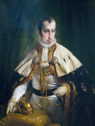 Portret Ferdynanda I Austriackiego, autorstwa Francesco Hayez