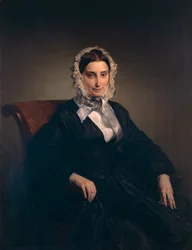 Portret Teresy Borri (drugiej żony Alessandro Manzoniego) – Francesco Hayez (1791-1882)