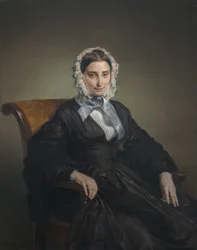 Portret Teresy Manzoni Borri Print
