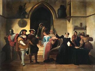 Stuart skazany na śmierć, ok. 1857 (olej na drewnie)