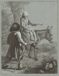 Chłopiec i dziewczynka z osłem, 1764.