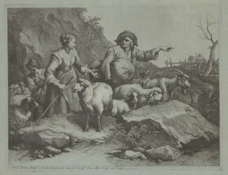 Chłop z workiem i dwiema pasterzami, po 1765 r.