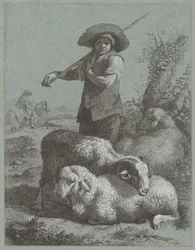 Pasterz z owcami, 1764.