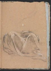 Szkicownik werona: studium draperii, strona 35, 1760.
