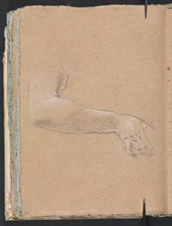 Szkicownik Verona: Prawe ramię i ręka kobiety, strona 44, 1760.