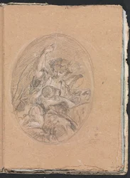 Szkicownik Verona: Figurka z dzieckiem w kółku strona 67, 1760.