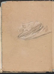 Szkicownik Verona: Głowa i ramiona z draperią, strona 14, 1760.